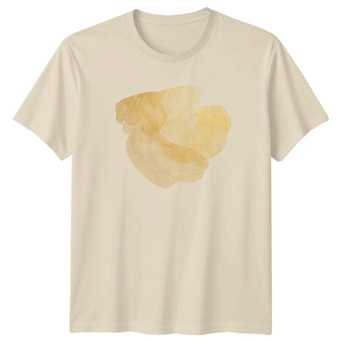 Modern Abstract Gold Texture Art T-Shirt Abstract Design Art Birthday