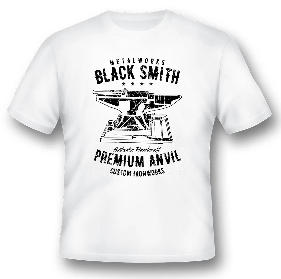 Blacksmith premium anvil  Tee shirt black or white
