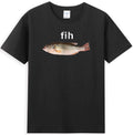 "Fih" Funny Misspelled Fish Meme Saying Vintage Men's T-Shirt