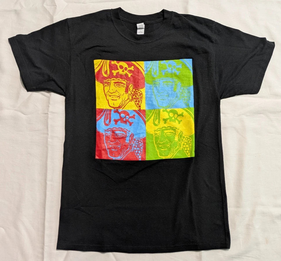 Pittsburgh Pirates Pop Art Black T Shirt Men Size Small M&O Knits