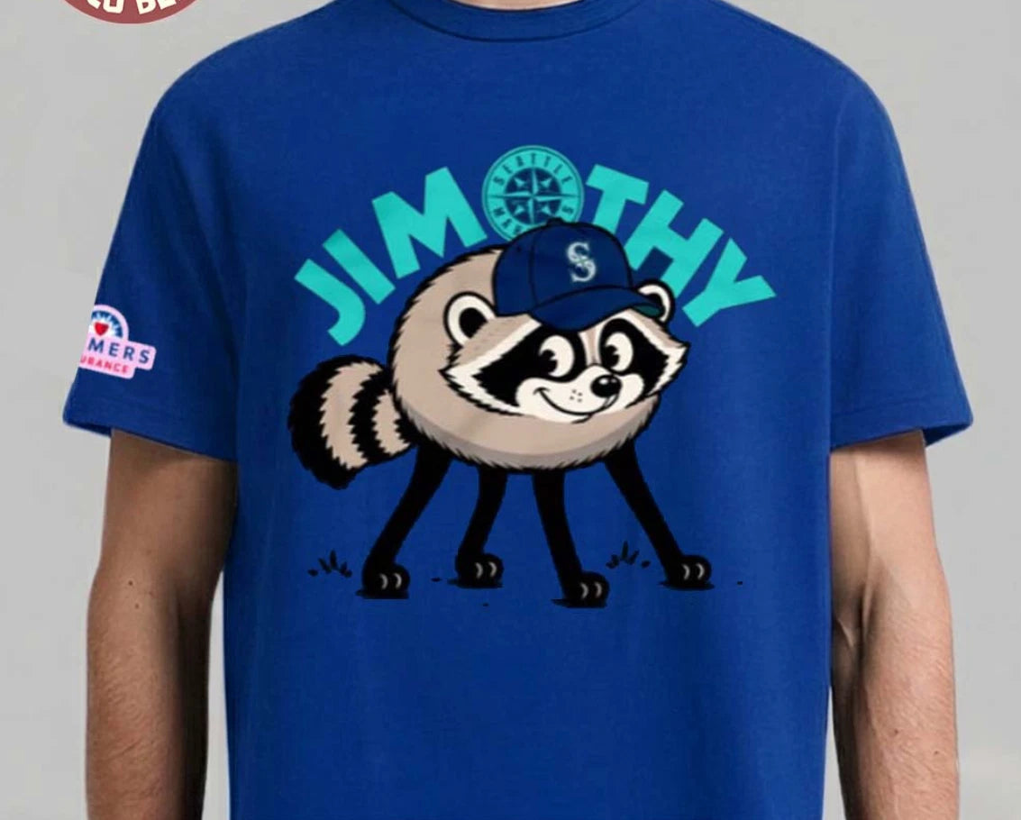 SALE! Seattle M Jimothy Racoon Night 2026 T-Shirt Unisex Tee Full Size S-5XL