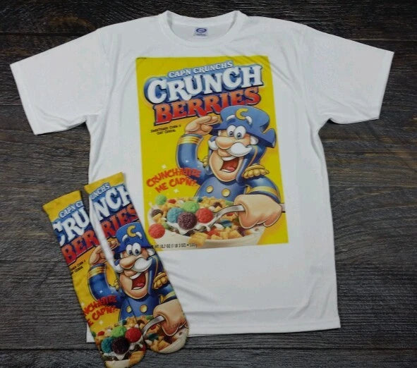 Custom Cap N' Crunch Sublimated Shirt & Sock set  laney bred carmine Toro