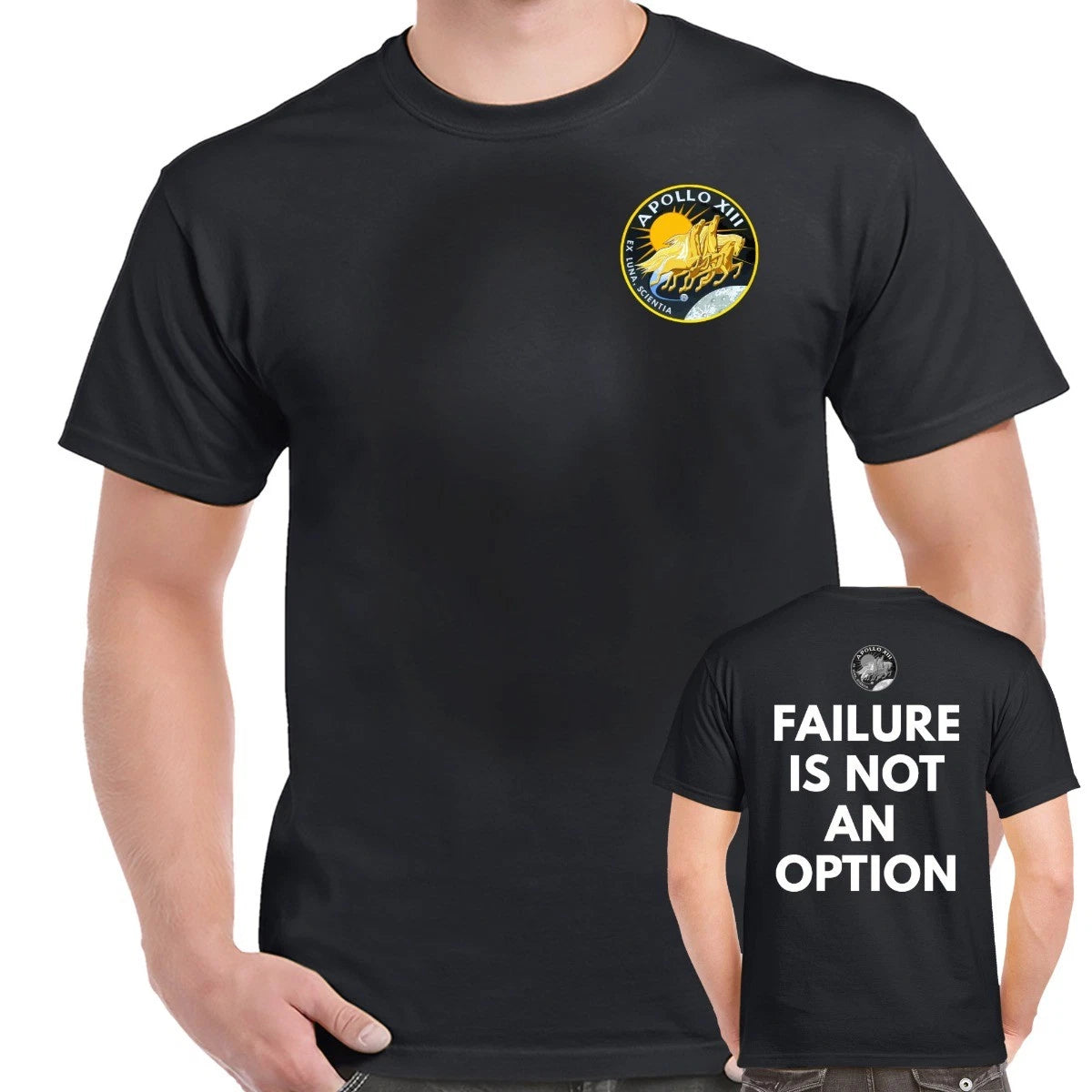 NASA Apollo 13 Failure Is Not An Option Double Sided T-Shirt