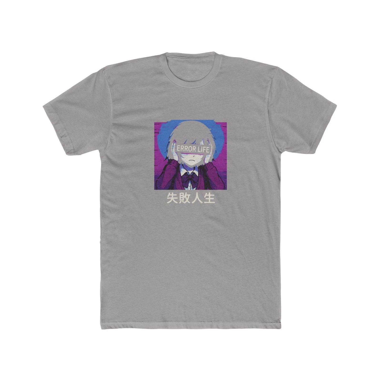 Sad Anime Girl Vaporwave Lofi Aesthetic T-Shirt