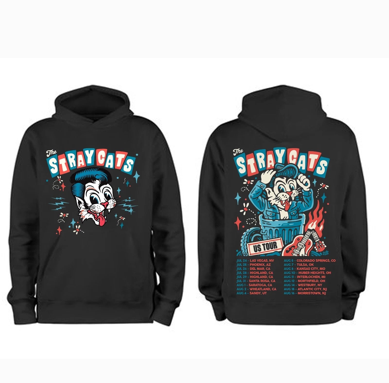 THE STRAY CATS Return To The Road For 2026 Cross Country Summer Tour T shirt
