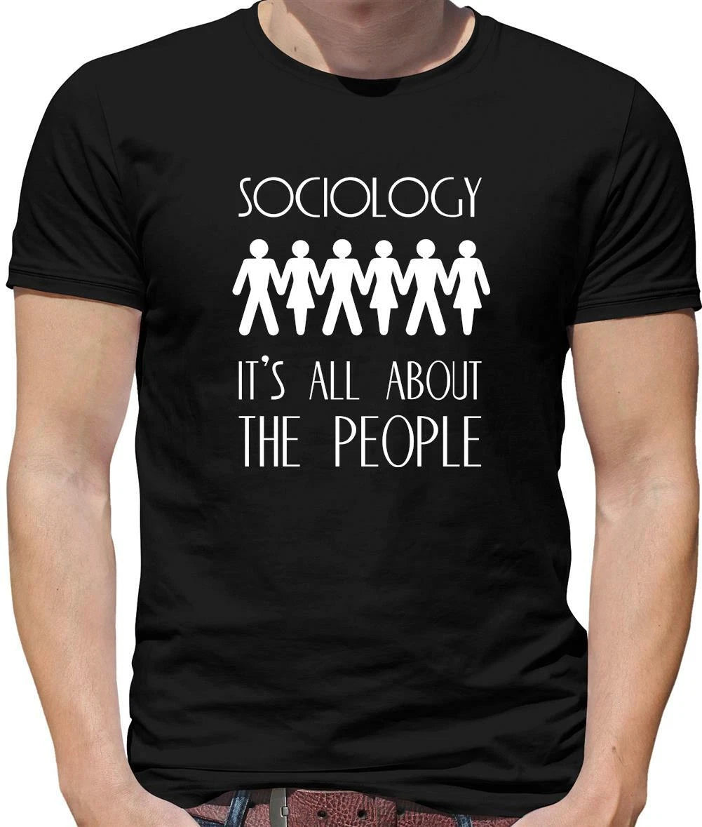 Sociology It's All About The People Mens T-Shirt - Student - Degree - Funny