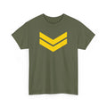 Two Chevrons - Cool Retro Military Logo Graphic Gildan Cotton Tee