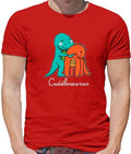 Cuddlesaurus - Mens T-Shirt - Cute Dinosaur Love Funny Cuddles Cuddle
