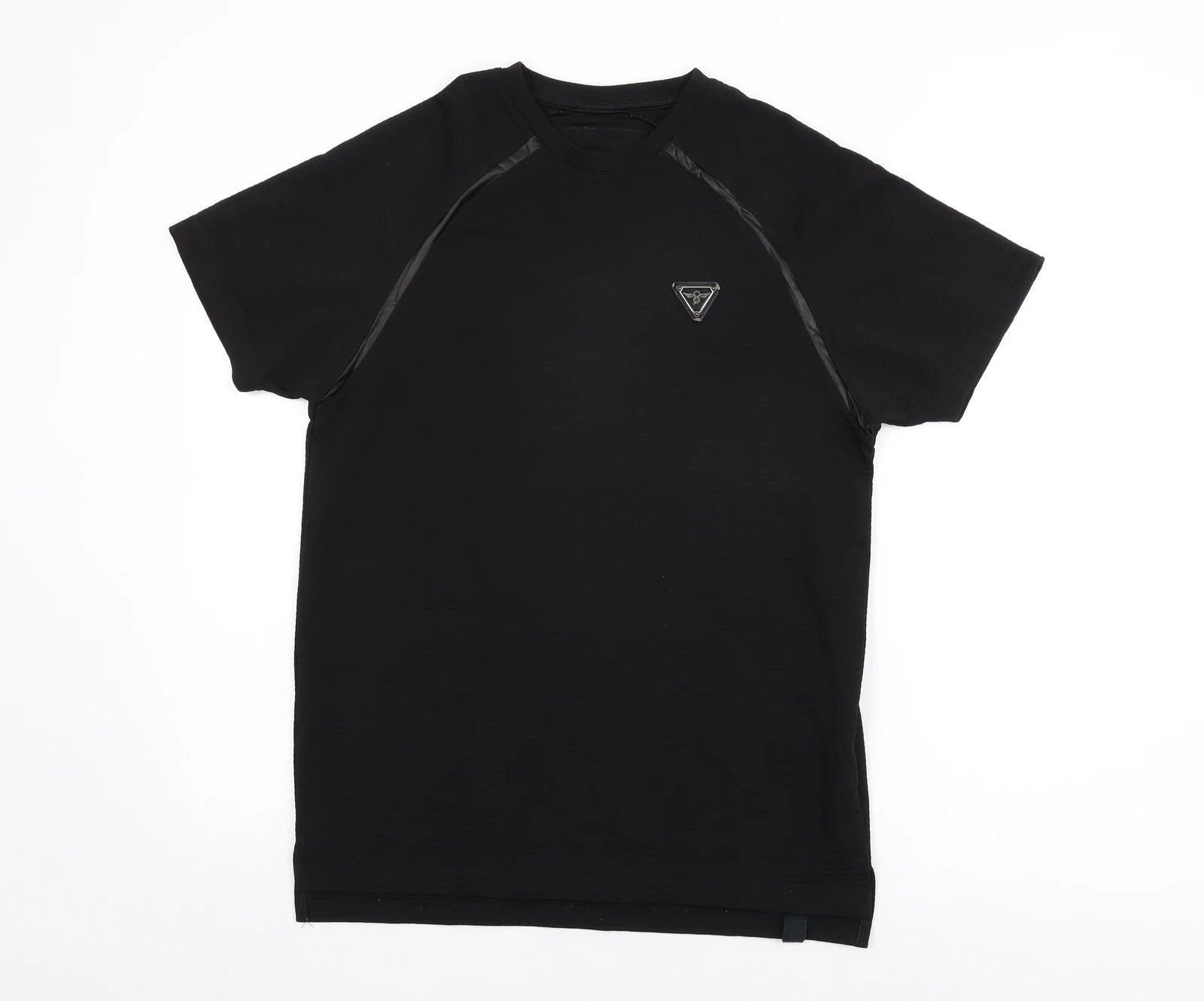 Creative Recreation Mens Black Polyester T-Shirt Size M Round Neck