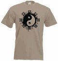 YIN & YANG T-SHIRT - Pagan Wicca Druid Chinese Taoism - Choice of Colour -S-XXXL