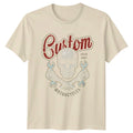 Custom Motorcycles Skull Estd 1991 Mens T-Shirt Womens Tee Graphic Unisex Top
