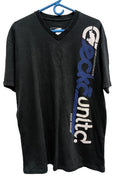 Vintage Y2K Ecko Unltd Mens T Shirt Large Black V Neck Graphic Logo Grunge
