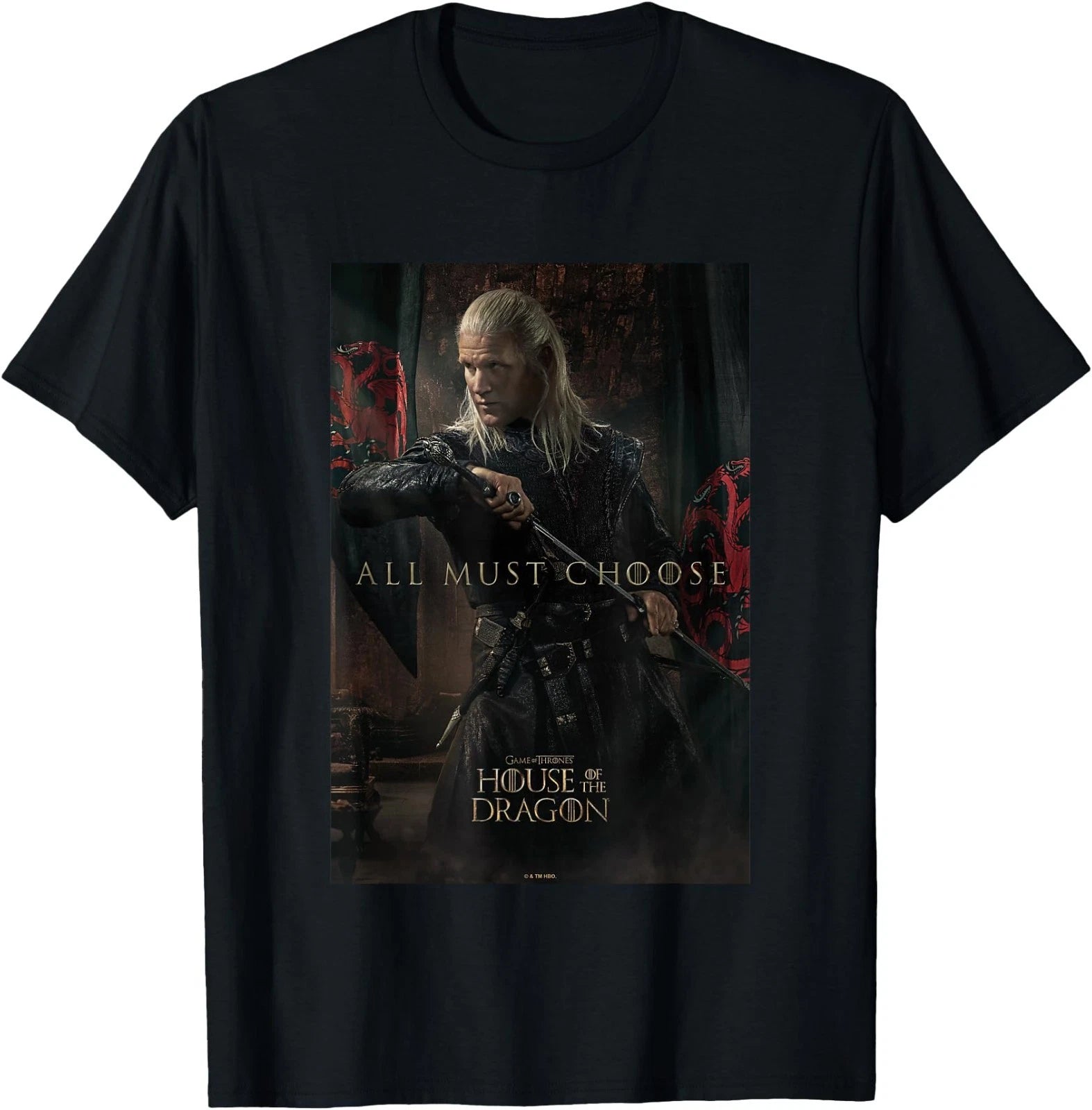 House of the Dragon All Must Choose Daemon Targaryen Vintage T-Shirt