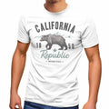 Neverless® Men's California Summer Summer Golden State USA Bear Bear T-Shirt