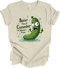 "Funny Retro Artwork - Vintage Humor Design with Quirky Cucumber Graph... T-shir