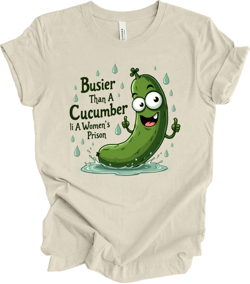 "Funny Retro Artwork - Vintage Humor Design with Quirky Cucumber Graph... T-shir