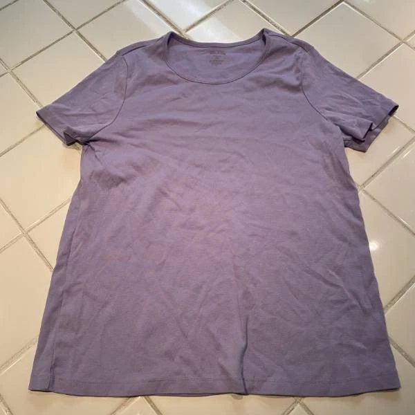 Purple White slay T shirt