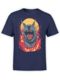 FANTUCCI Inferno Hound T-Shirt | Fiery Dog Tee | Unisex