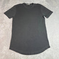 NWOT Buck Mason Mens XS Gray Slub Curved Hem Short Sleeve Tee T-Shirt