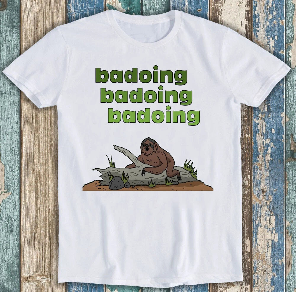 Sasquatch Badoing The Big Lez Show Bigfoot Funny Cult Gift Tee T Shirt M1413
