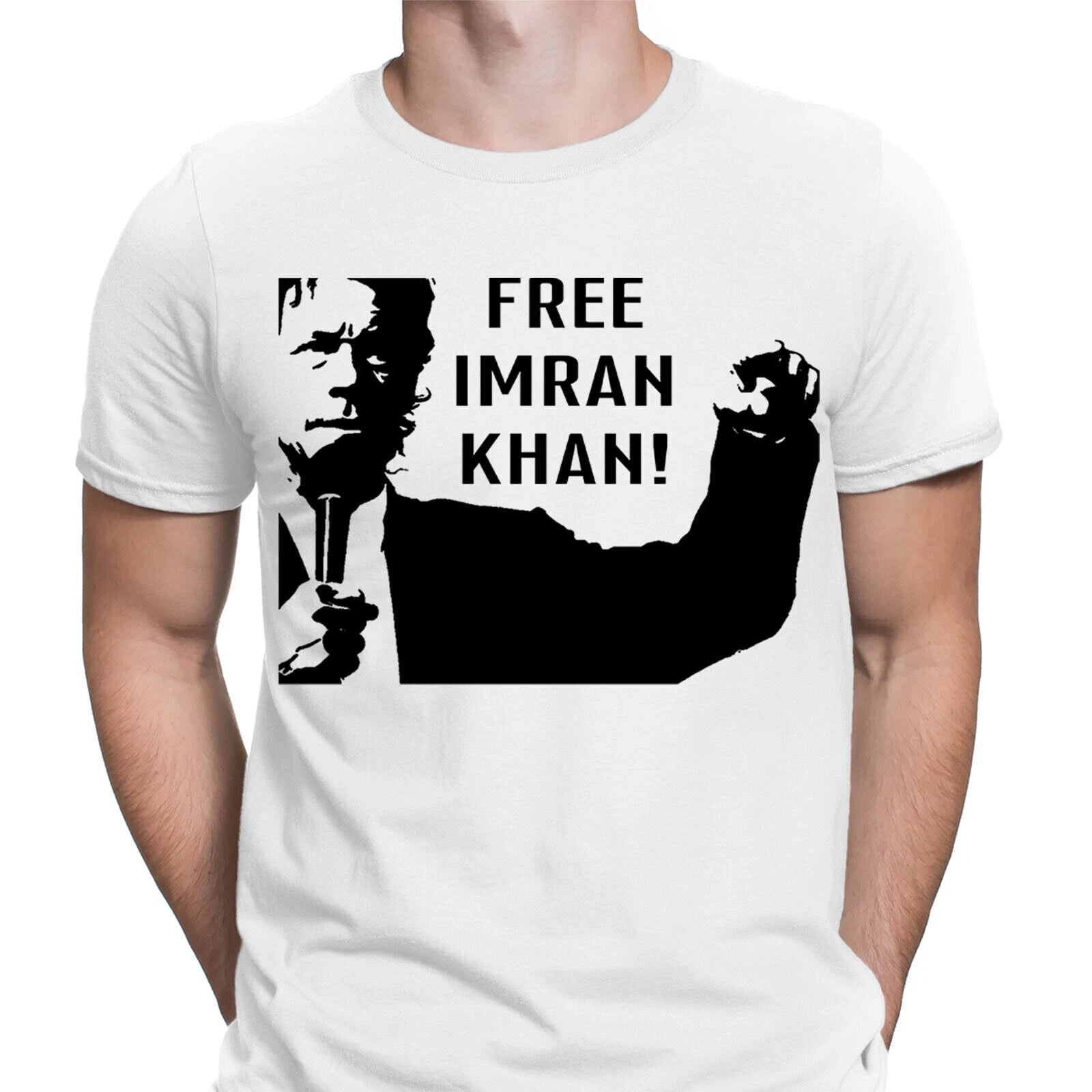 Free Imran Khan Show Your Support PTI Pakistan Mens T-Shirts Tee Top #DGV27