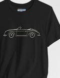 Porsche 356 Speedster Silhouette Shirt w/ Silhouette :  1950s aircooled classic