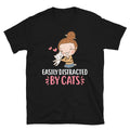 Distracted By Cats Cute Cat Funny Animal Kitty Cats T-Shirt