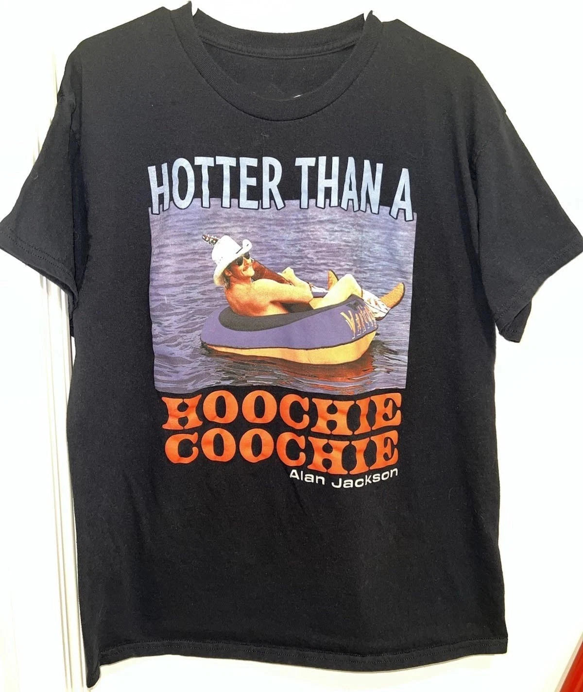 Vintage Alan Jackson Country Music Hotter Than  A Hoochie Coochie Shirt S-5XL