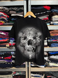 Y2K Skull Sullen Collective Graphic Print T Shirt Mens Size M Black Gothic Art