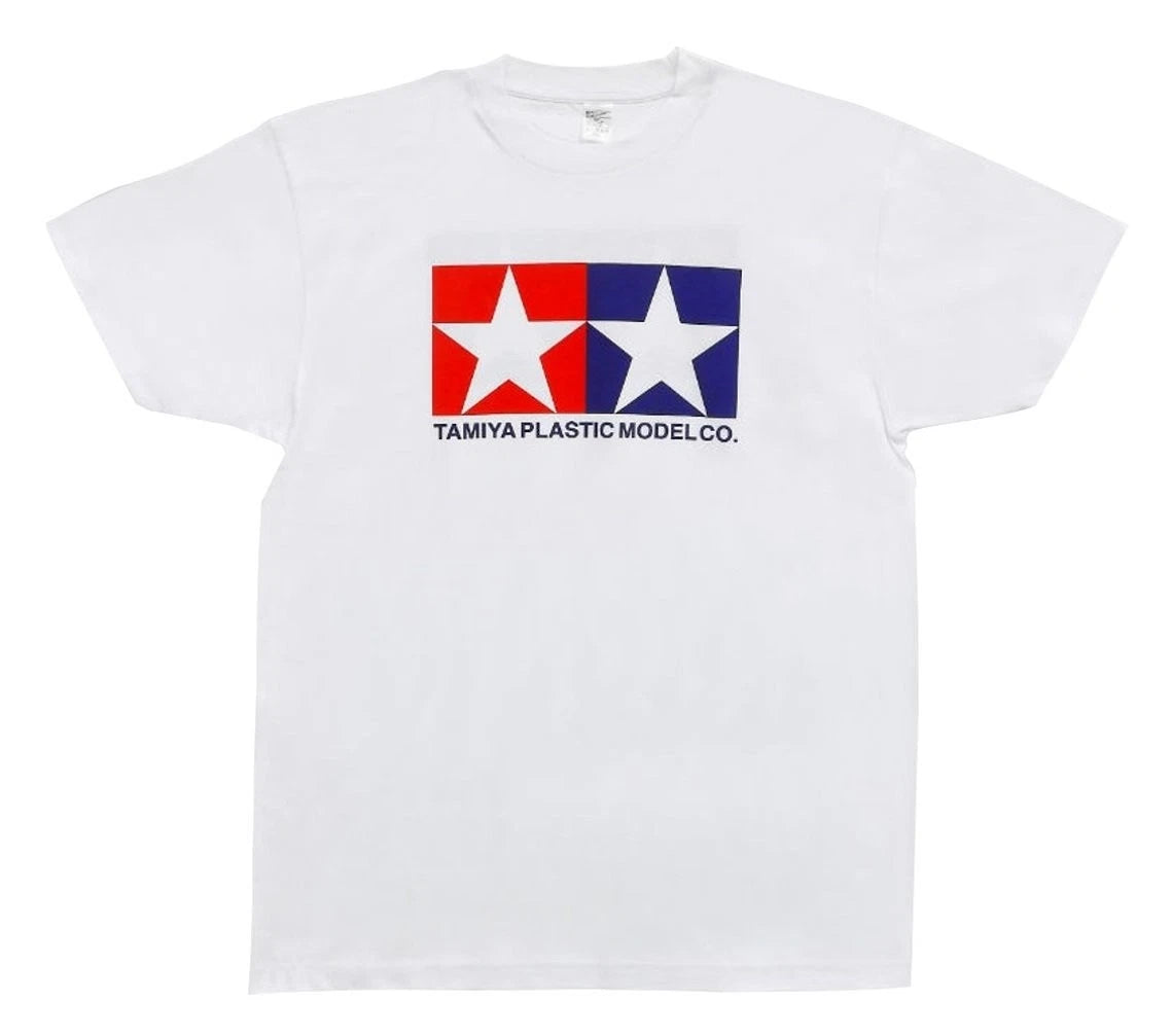 Tamiya Original Goods Tamiya T-Shirt (L) White Cotton 66712