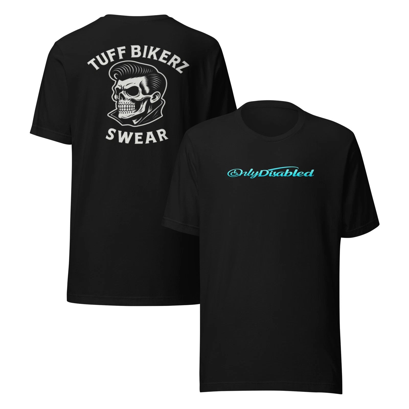 Only Disabled | Biker Skull T Shirt | Famous 51 & Premium