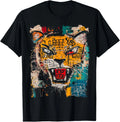 Pop Art Style Tiger 90s Graffiti T-Shirt