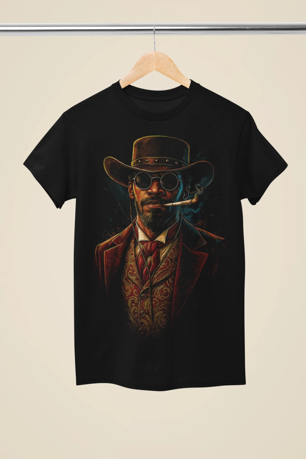 Inspired Movie Poster Drawing "Django Unchained" Unisex T-Shirt (MO 97)
