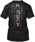 Hoyt Family American Flag Tee T-Shirt Made in the USA Size S to 5XL