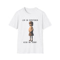 Retro Anime Serotonin Irony Tee - Vintage, Humorous, Soft Cotton, Graphic Tee
