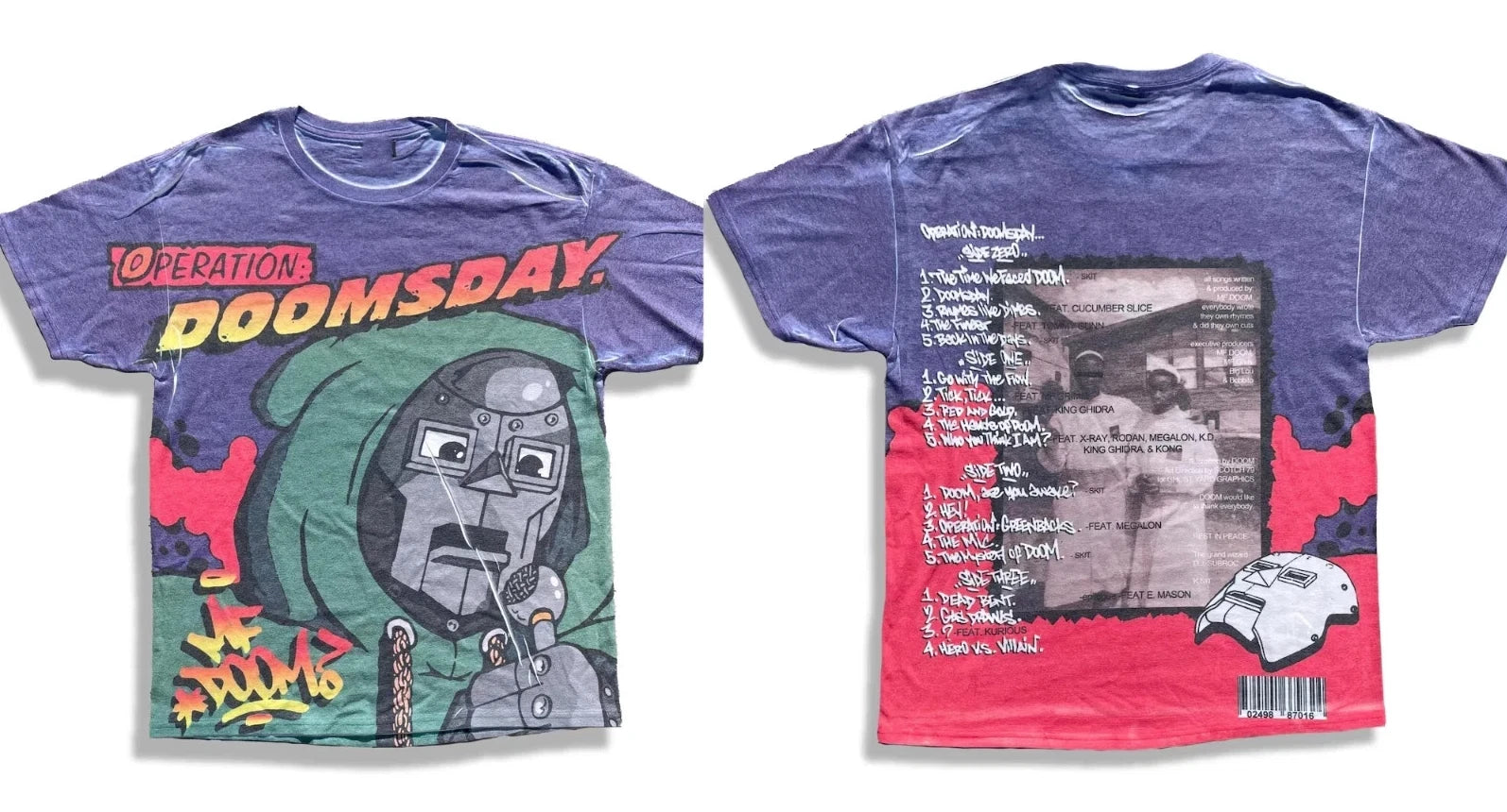 MF DOOM Operation Doomsday All Over Print T Shirt Full Size S-4XL