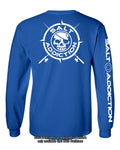 Salt Addiction t shirt long sleeve men's saltwater fishing apparel BONES life