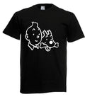 mens tim and struppi t shirt size up to 5xl