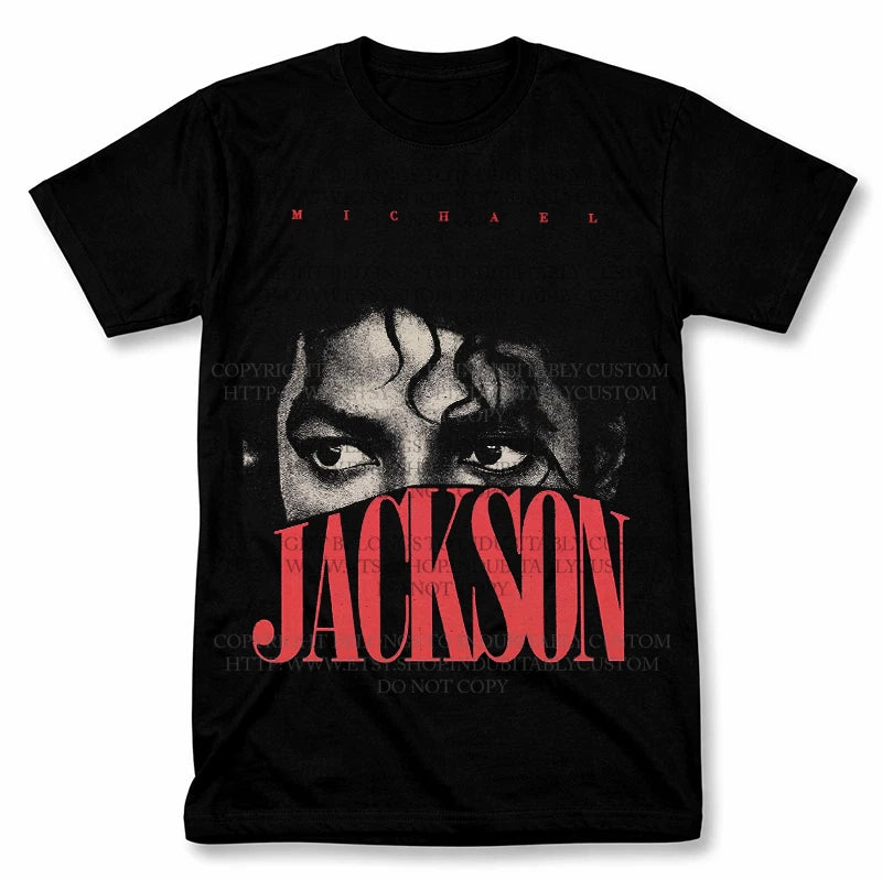 Michael Jackson King of Pop 90's Graphic T Shirt Vintage Style Fan Tee