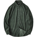 Fall/winter lapel solid color men's casual long-sleeved T-shirt