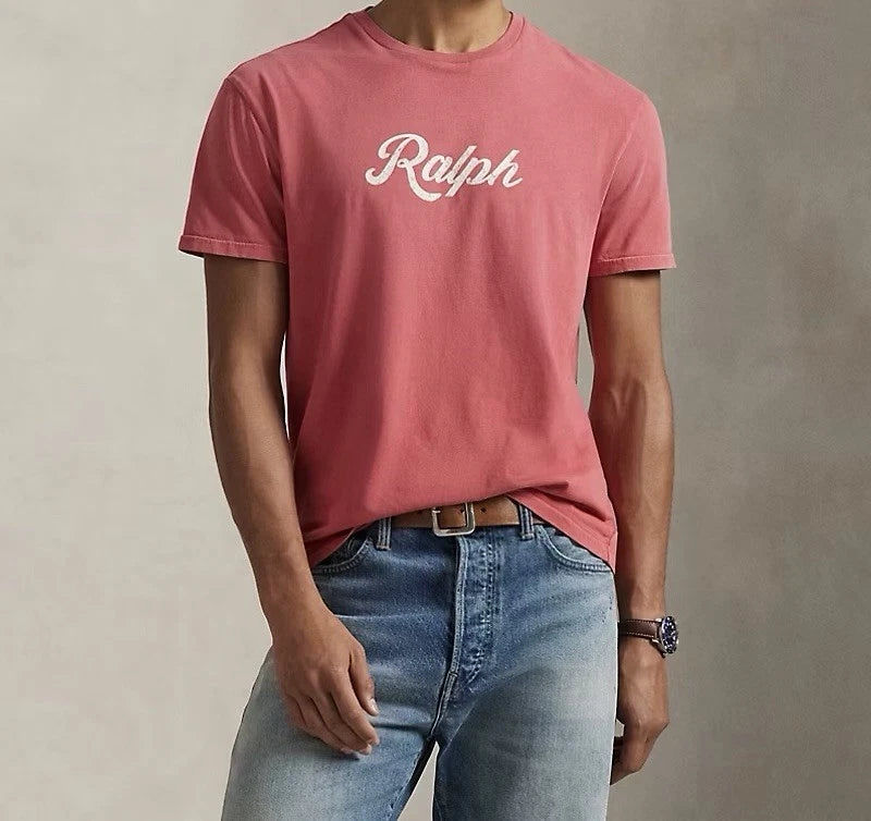 Polo Ralph Lauren Men’s The Ralph Logo T-shirt Printed New Brick Custom Slim Fit