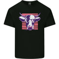 Cool Cow Bull With Glasses Mens Light Cotton T-Shirt
