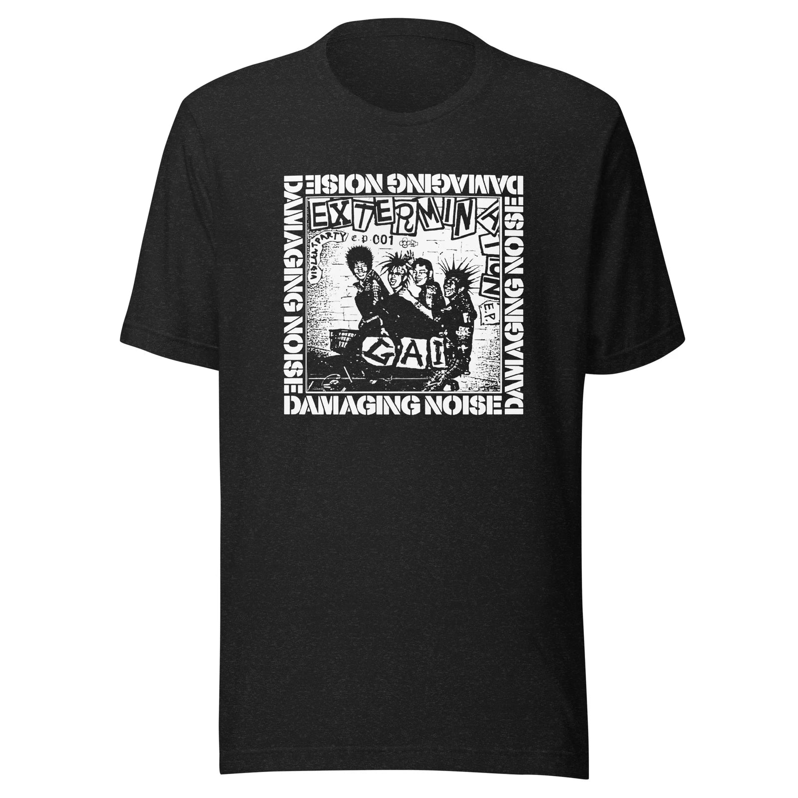 GAI - CONFUSE - DAMAGING NOISE T-SHIRT JAPAN PUNK 80S VINTAGE