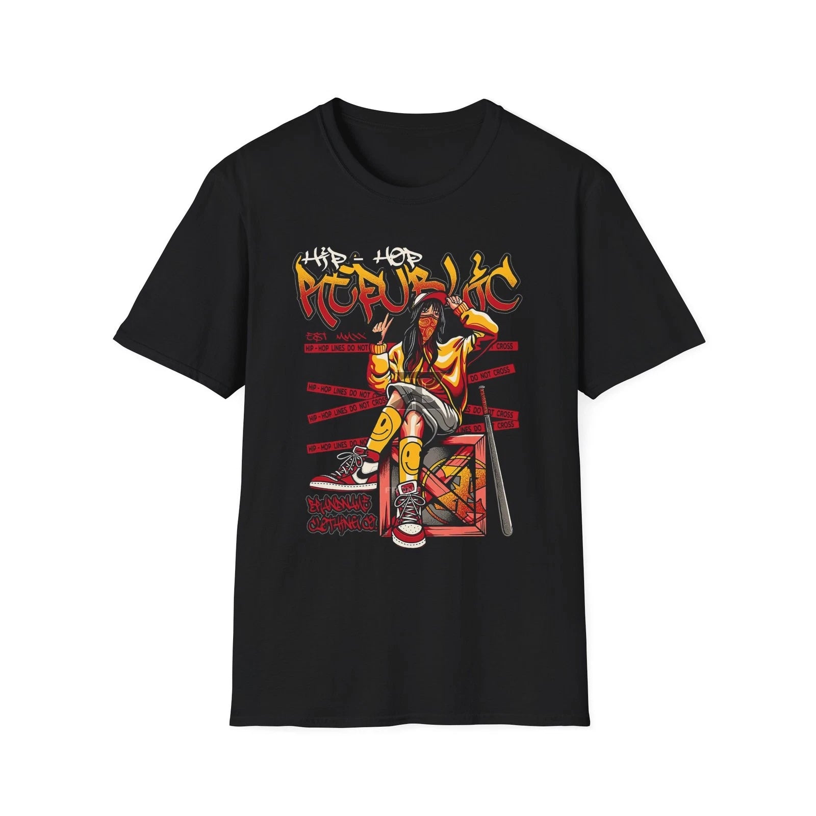 Graffiti Art Unisex Softstyle T-Shirt - Urban Vibe, Streetwear, Casual