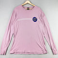Santa Cruz T-Shirt Mens Large Faded Pink Long Sleeve Logo Graphic Tee Skater Y2K