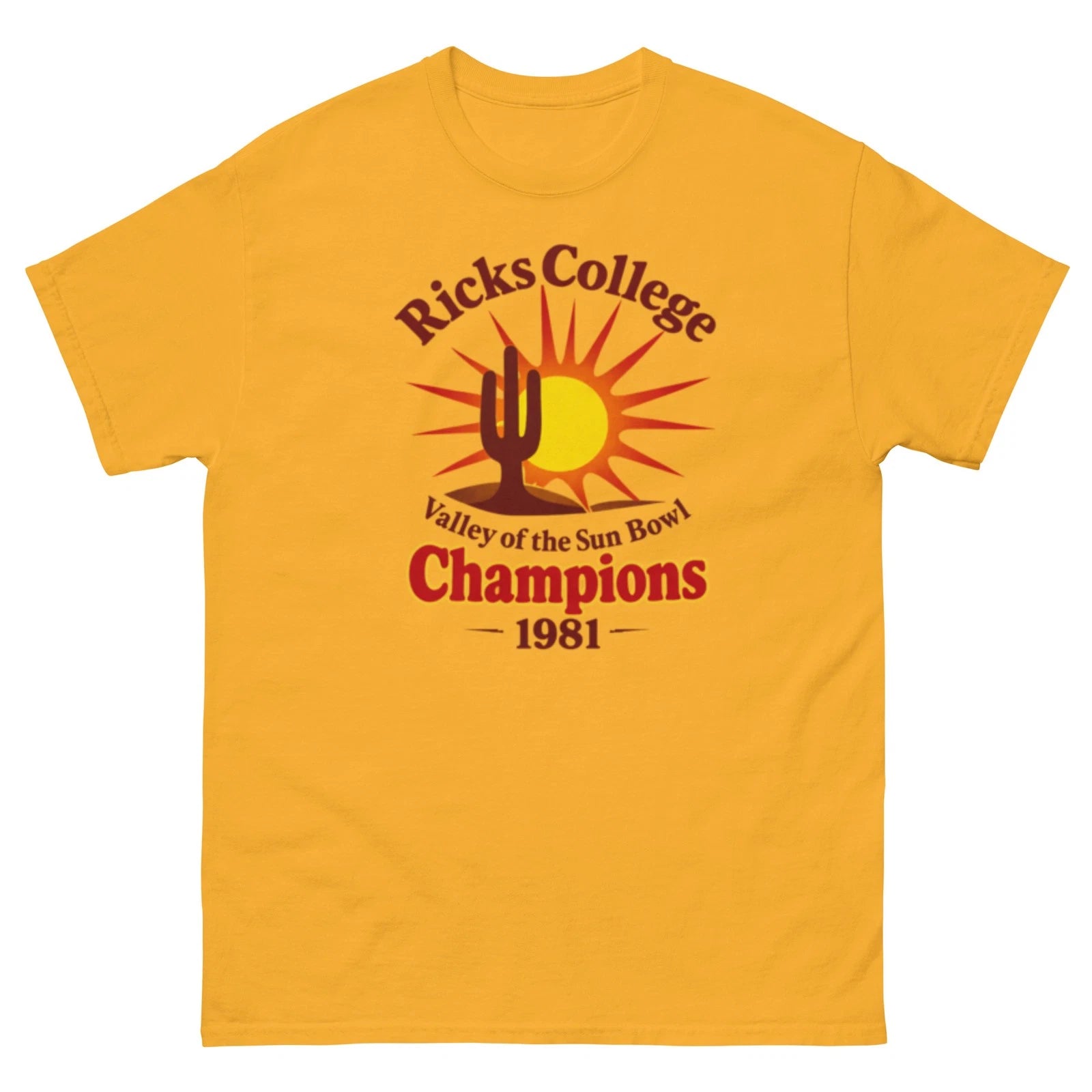 Ricks College Shirt Ricks College Champions 1981 Napoleon Dynamite Shirt