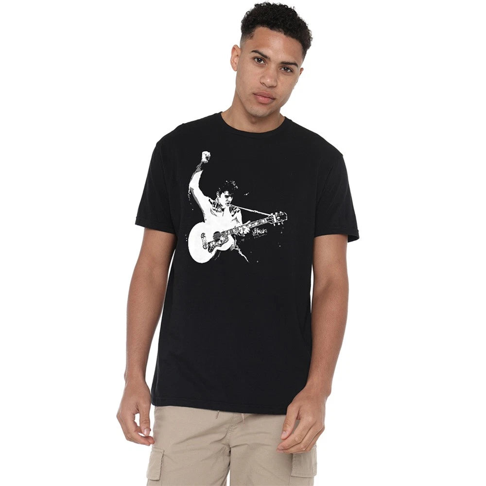 Blackwhite Guitarman Unisex T-Shirt S-5XL, Black