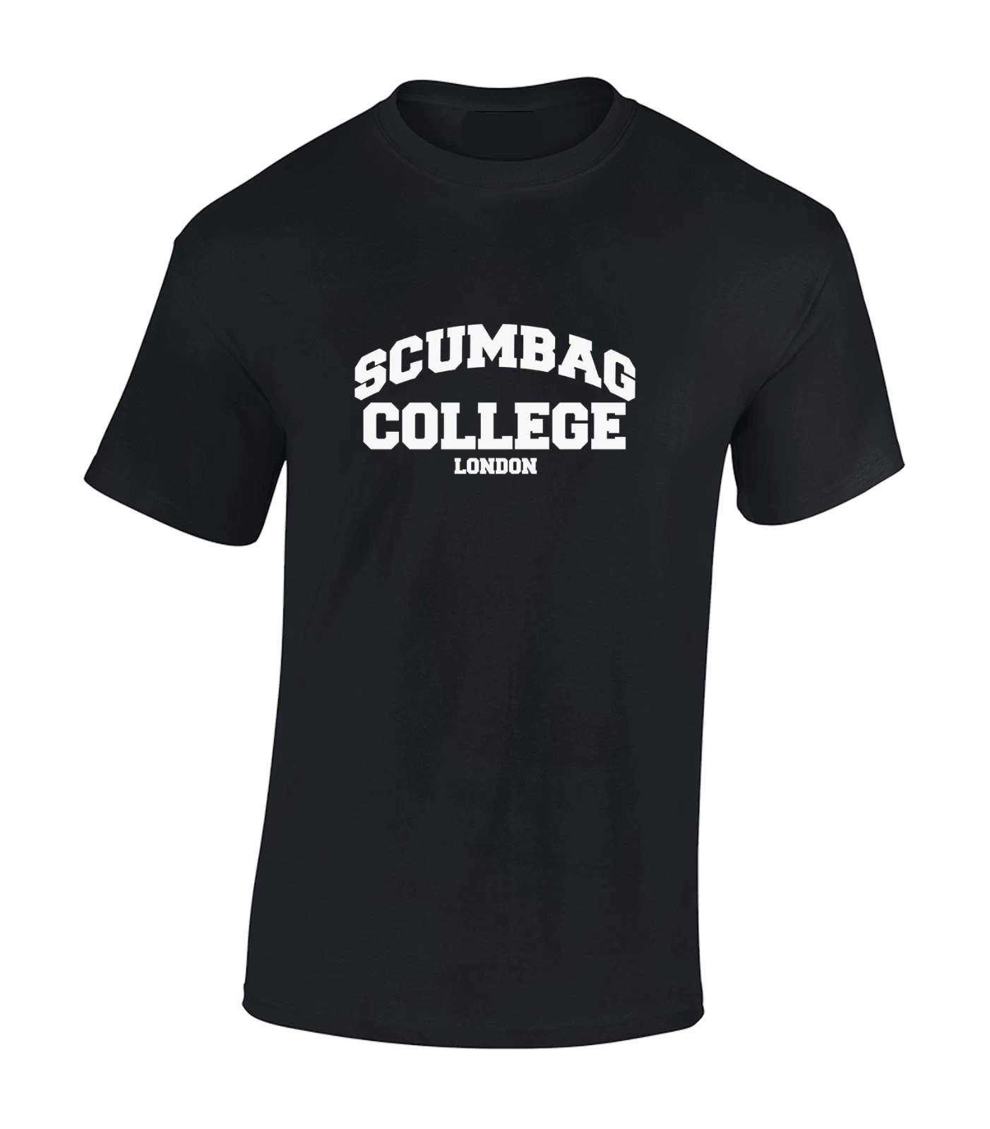 SCUMBAG COLLEGE LONDON MENS T SHIRT FUNNY RETRO COMEDY TV DESIGN JOKE TOP
