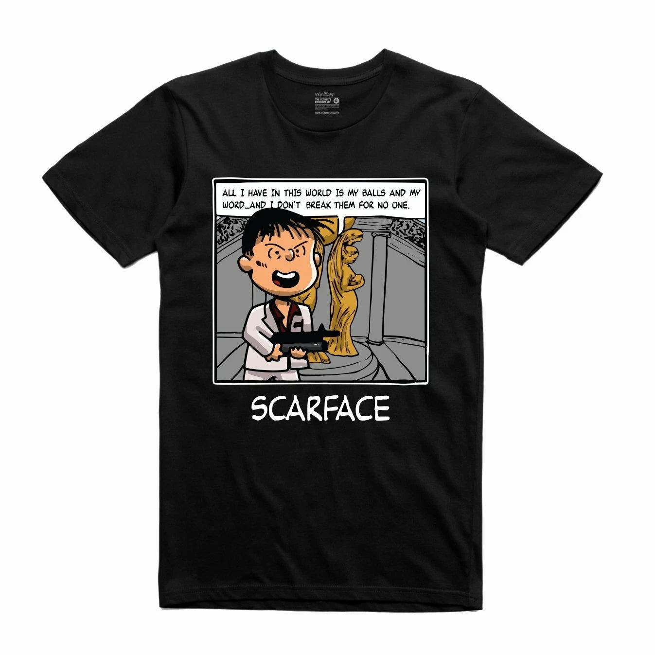 BRAND NEW Streetwear on Demand SCARFACE PNUTS BLACK Tee Shirt SMALL-3XLARGE