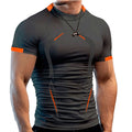Men Top Short Sleeve Polyester Cotton Pretty Color Slim Fit Men T Shirt Round